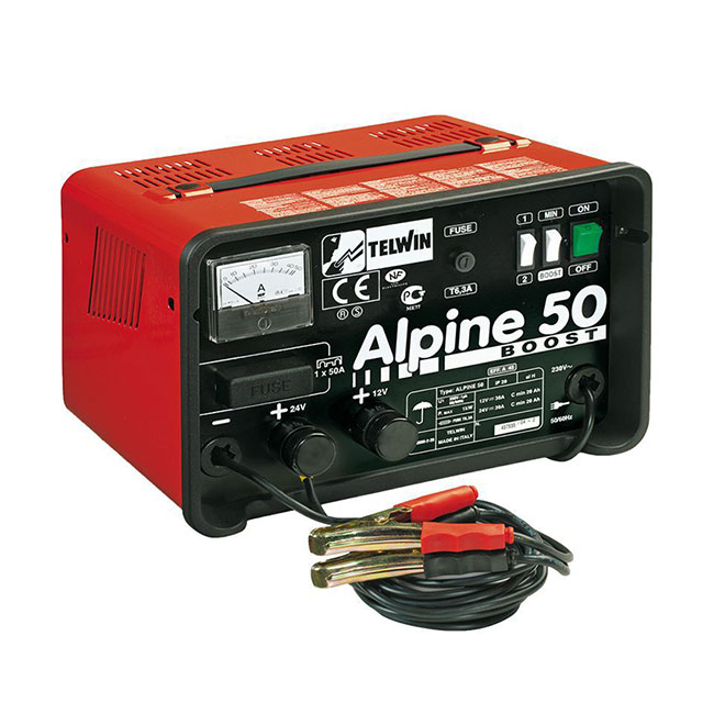 تنجر شحن 1فاز تيلون (12فولت -500 امبير) (24فولت -500 امبير) TELWIN Alpine50