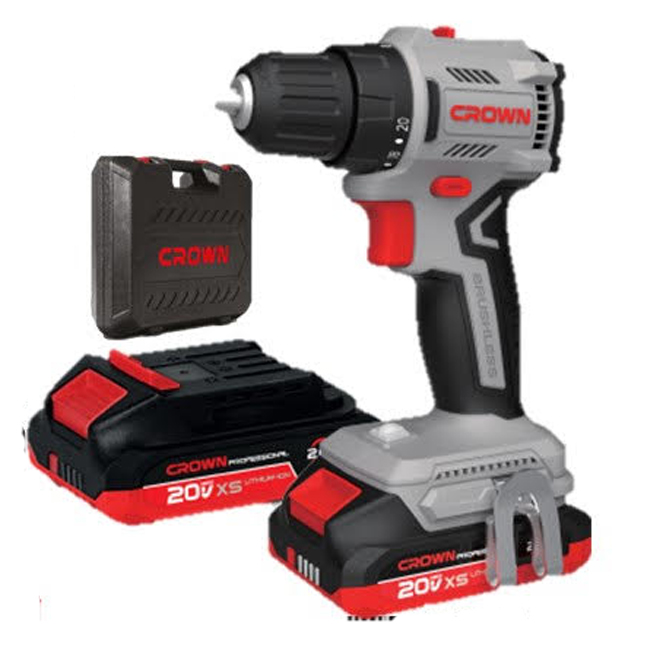 شنيور براشليس 10 مم 50 نيوتن 2 امبير 20 فولت كراون موديل CROWN CT21131XS-2 BMC - عالم العدد | Tools World Trade