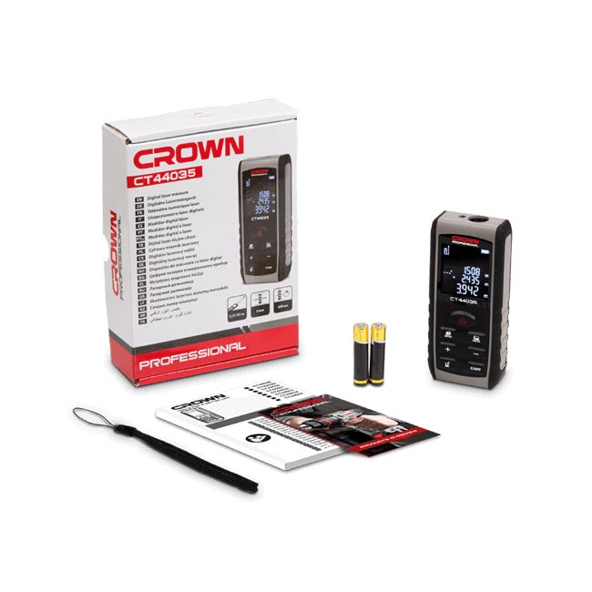 متر ليزر كراون ديجيتال 100 متر CROWN CT44035