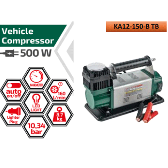 كمبروسر نقل 12 فولت 500 واط دي دبليو تي DWT KA12-150 B TB