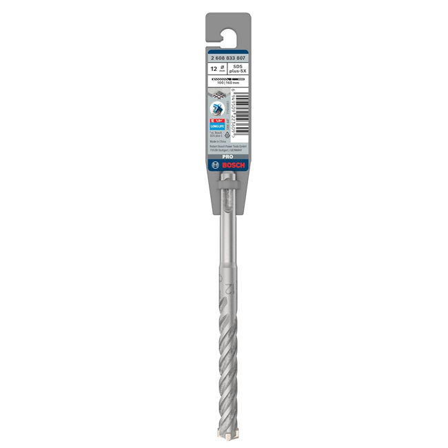 بنطة بلس فايف اكس للتخريم فى الخرسانة قطر 12مم BOSCH 12x100x160mm