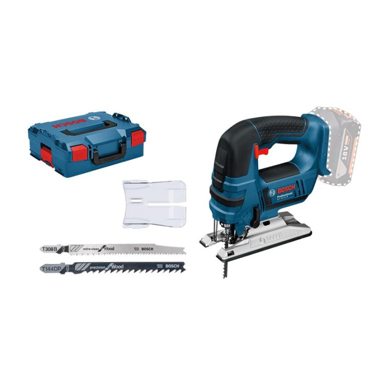 منشار اركيت بوش عمق 120 مم خشب 18 فولت 4.0 امبير موديل BOSCH - GST 18 V-LI, 2x4.0 Ah, L-BOXX