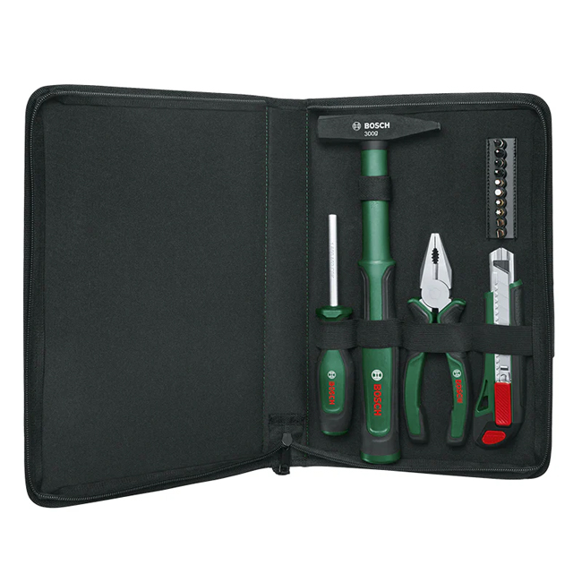 تشكيلة من المعدات اليدوية 14 قطعة بوش (متاح قريبا) BOSCH Easy Starter Hand Tool Set 14-Piece - عالم العدد | Tools World Trade
