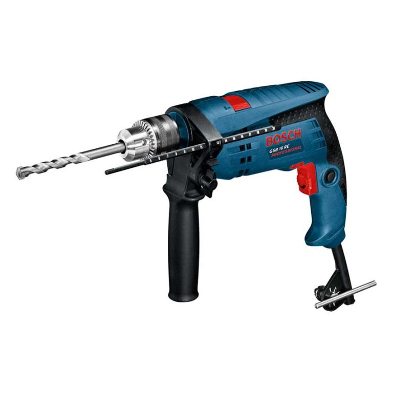 شنيور بوش عاده ودقاق 16 مم يمين وشمال 750 وات ماليزي BOSCH - GSB 16 RE Carry case