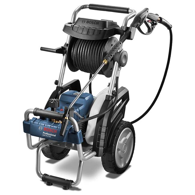 ماكينة غسيل بوش ضغط عالى خدمة شاقة 160 بار 800 لتر/ساعة 4000 وات طول الخرطوم 15 متر موديل BOSCH GHP XD