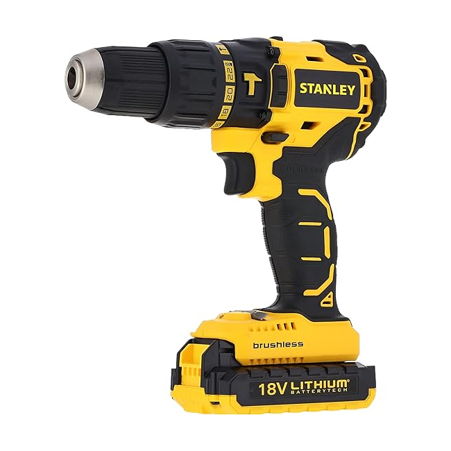 شنيور دقاق بدون شربون بطارية ستانلي 18فولت×2 STANLEY - PT SBH20S2K LI 1.5AH - عالم العدد | Tools World Trade