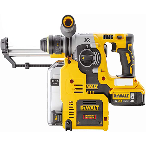 شاكوش ديوالت 18 فولت 24 مم 5 أمبير مزود بشفاط اتربه موديل - DEWALT DCH275P2-QW