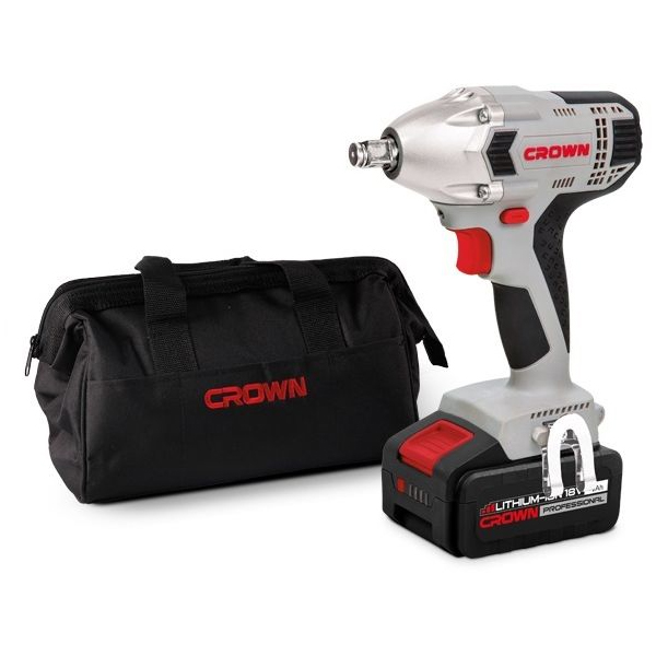 شنيور كراون فك وربط نص بوصه بطاريه 18 فولت 4 امبير 280 نيوتن CROWN CT22016L