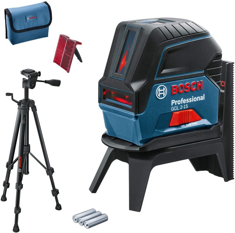 ميزان ليزر بوش لتحديد 2 مستوى أفقي ورأسي حتى 15 متر نقطتين ليزر حامل ثلاثى BOSCH - GCL2-15 0.601.066
