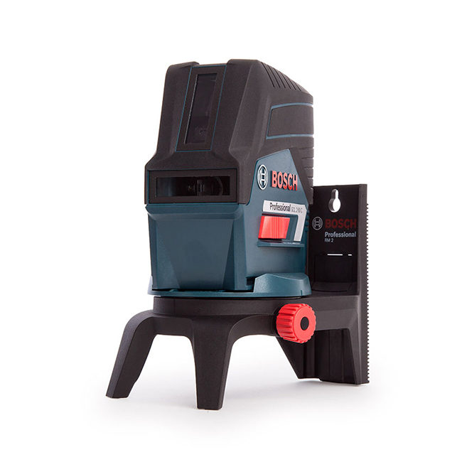 ميزان ليزر بوش 2 خط أفقي ورأسي و 2 نقطة مع الحامل الدوار موديل BOSCH - RM 2 GCL 2-50C+RM 2