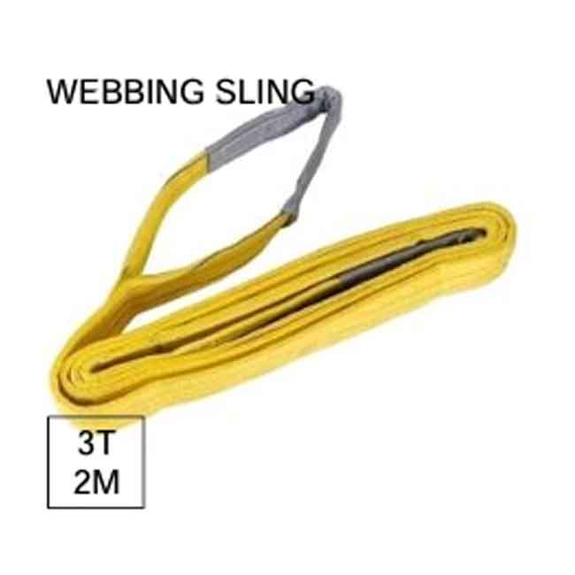 حزام صباني 2 متر حمولة 3 طن عرض 90 مم معامل الأمان (7:1) موديل WEBBING SLING 3T*2M - عالم العدد | Tools World Trade