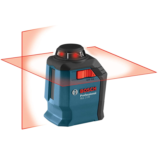 ميزان ليزر بوش 20 متر مستويات 360 درجة افقى 120 درجة راسى موديل BOSCH GLL 2-20