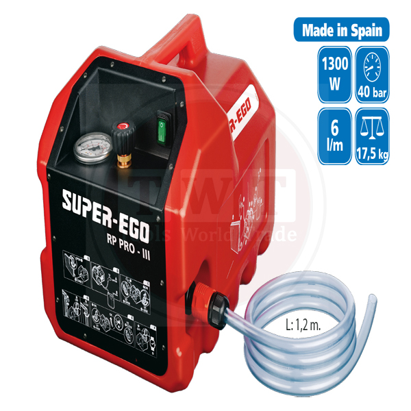 ماكينة اختبار مواسير كهرباء سوبر إيجو 230 فولت اسباني 40 بار SUPER-EGO V121