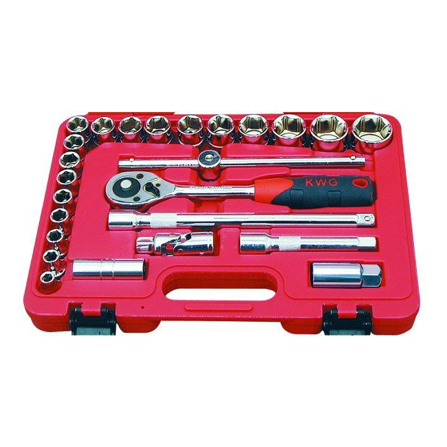 طقم لقم 25 قطعة 5/16-1/4 1" مشرشرة-1/2" تايوانى KWG
