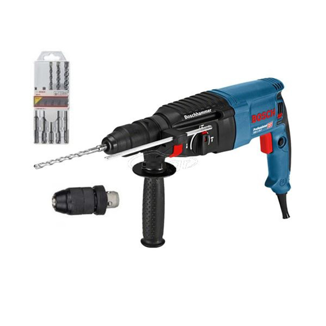 شاكوش بوش تخريم وتكسير 26 مم 830 وات يمين/شمال الكتروني 3 حركه ألماني BOSCH - GBH 2-26