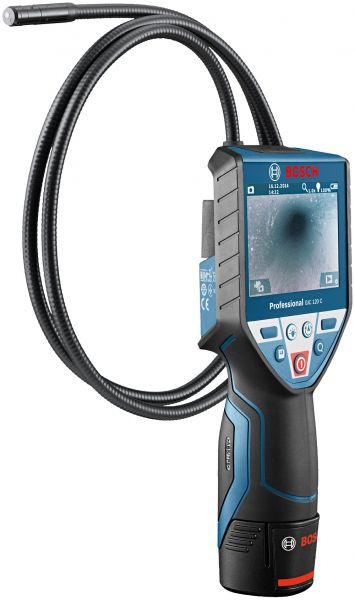 كاميرا استكشاف بوش للمناطق الضيقة والتى يصعب الوصول اليها مع شاشة موديل 2.7 BOSCH - GIC 120 4 x 1,5V LR6