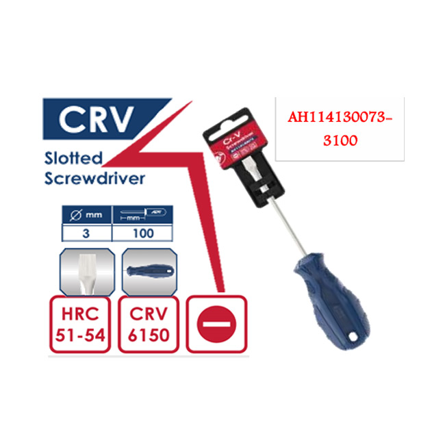 مفك عاده ازرق 3*100 مم اي بي تي 3100-APT AH114130073 - عالم العدد | Tools World Trade