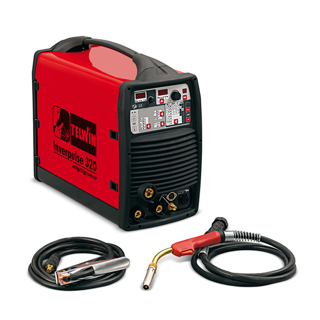 فاز (3 )(1.2) مم إيطالي 300 أمبير تيلون TELWIN Inverpuls 320MIG/TIG/MMA