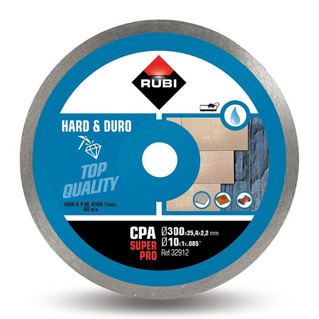 صنيه روبي الماظ بورسلين و جرانيت 300-25 مم RUBI CPA 300 SUPER-PRO