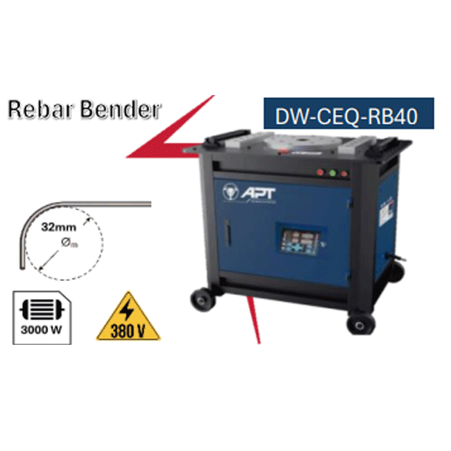 ثنايه حديد تسليح كهرباء اي بي تي 32 مم 380 فولت 3000 وات APT DW-CEQ-RB40 - عالم العدد | Tools World Trade