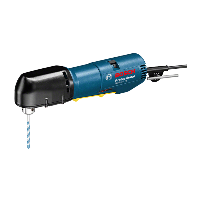 شنيور زاوية بوش عادة 400 وات الكترونى يمين وشمال 10مم فى الحديد 12مم فى الومنيوم موديل BOSCH - GWB 10 RE