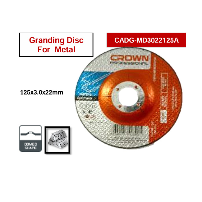 حجر قطعية حديد كراون 5 بوصه 125-0 - 3-22 مم CROWN CADG-MD3022125A 80 - عالم العدد | Tools World Trade