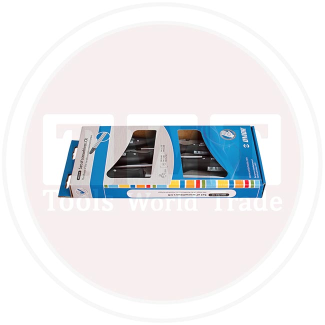طقم مفك أسود صليبه يونيور عدد 5 قطع UNIOR