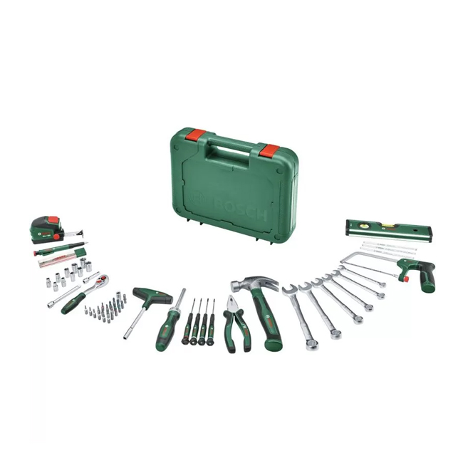 تشكيلة معدات يدوية 56 قطعة بوش (متاح قريبا ) BOSCH Advanced Hand Tool Set 52-Piece - عالم العدد | Tools World Trade