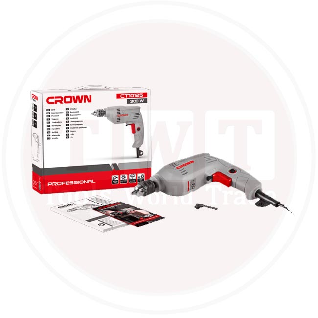 شنيور عادة 6 مم الكترونى 300 وات يمين و شمال CROWN - CT10125