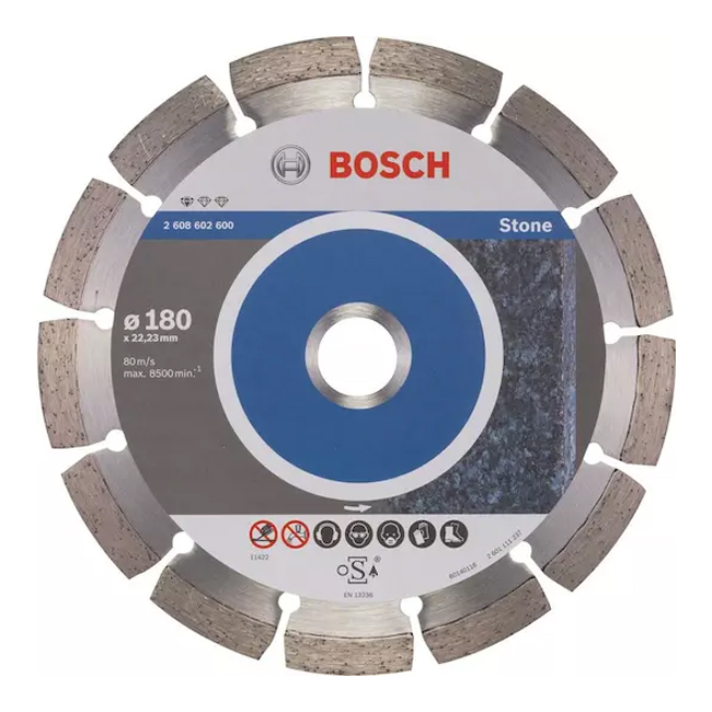 ديسك قطعية الماظ للحجارة 7 بوصه BOSCH Diamond Disc for Stone - 180 x 22,23 - عالم العدد | Tools World Trade
