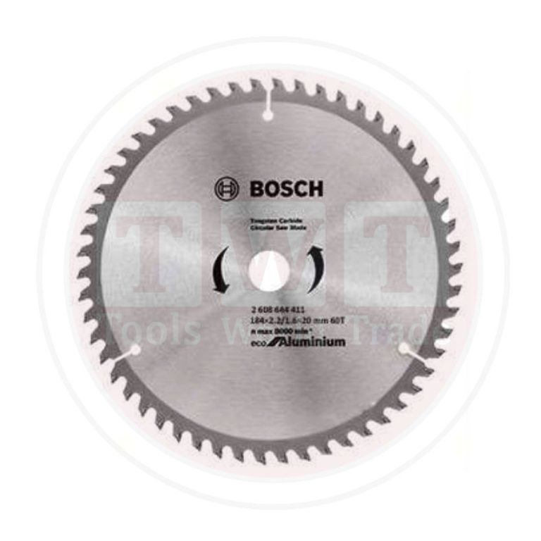 صينية منشار 7.25 بوصة للالومنيوم 60 سنة ايكولاين BOSCH