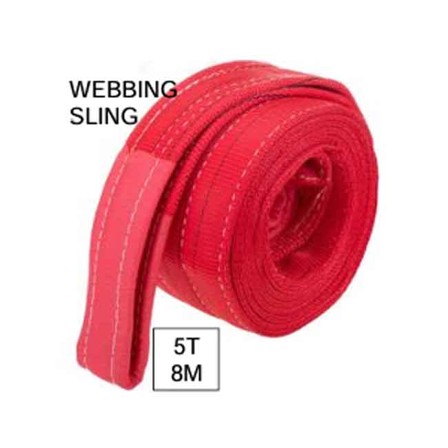 حزام صباني 8 متر حمولة 5 طن عرض 150 مم معامل الأمان (7:1) موديل WEBBING SLING 5T*8M - عالم العدد | Tools World Trade