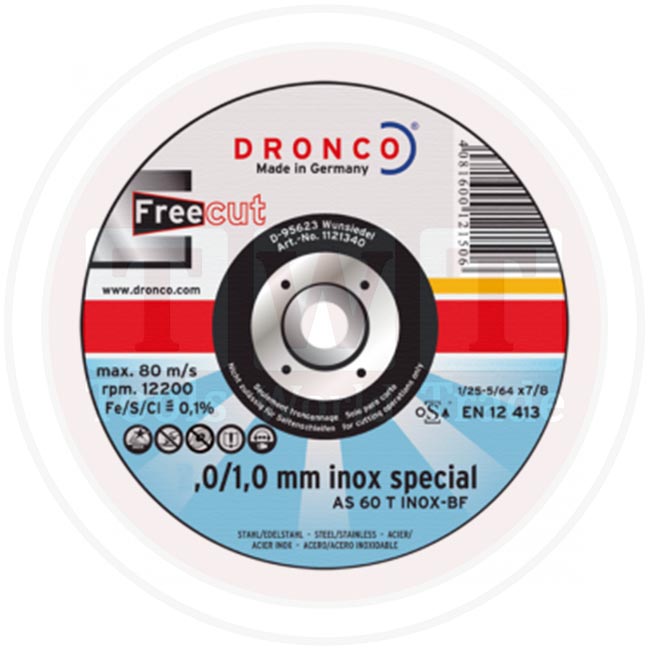 حجر قطعية إنوكس ألمانى مقاس 9 بوصه 2.5-22 DRONCO