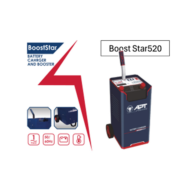 تنجر شحن وتقويم بطارية APT صينى 12/24 فولت 500 امبير Boost Star520