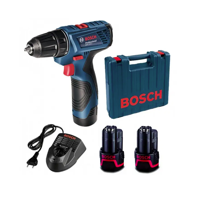 شنيور عاده ودقاق بوش بطاريه ١٢ فولت ليثيوم ايون يمين وشمال ماليزي BOSCH GSB 120-LI Professional