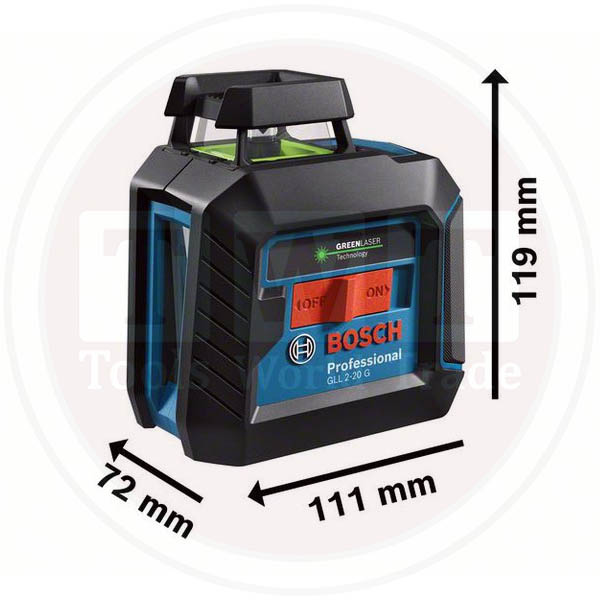 جهاز بوش تحديد مستويات اخضر صيني BOSCH - Laser Level GLL 2-20 G