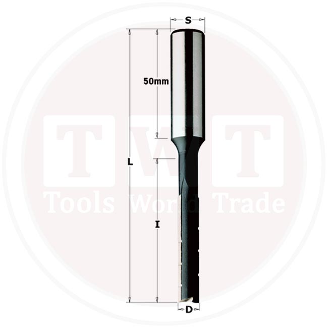 Mortising Bit W/Chip BR. SP Z2 D=22x125x180 RH