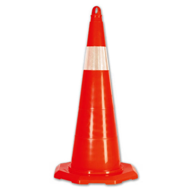 قمع مخروط عاكس مزدوج pvc ارتفاع 70 سم تركي 70 cm PVC Cone - Double Reflective - عالم العدد | Tools World Trade